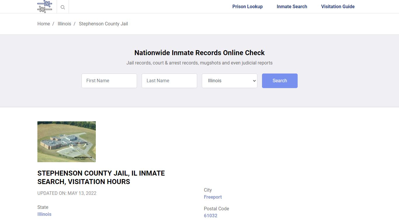 Stephenson County Jail, IL Inmate Search, Visitation Hours